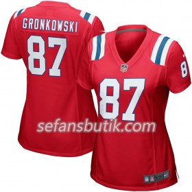 New England Patriots Tröjor Rob Gronkowski 87 Nike Röd - Dame